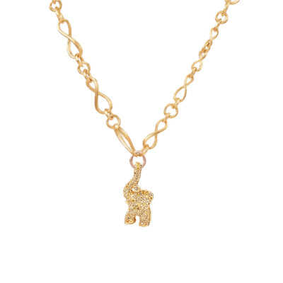 Elephant Pavé Pendant by Ole Lynggaard in Gold and Diamonds