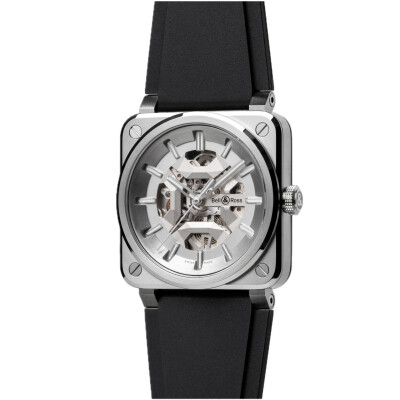 Bell & Ross BR-03 Skeleton Grey Steel Uhr Stahl 41 mm