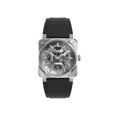 Bell & Ross BR-03 Skeleton Grey Steel Uhr Stahl 41 mm
