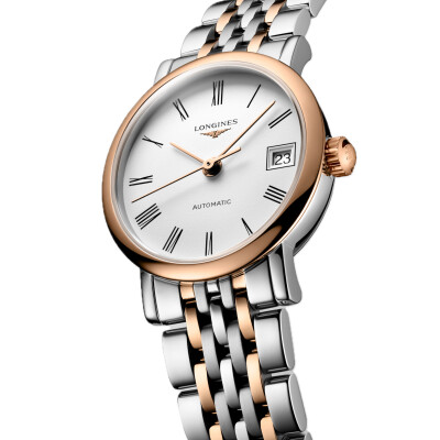 Longines Elegant Collection Montre Acier et Or Rose 25,5 mm