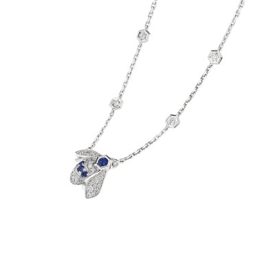 Chaumet Bee Pendant - White Gold, Sapphires, and Diamonds