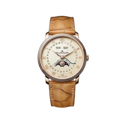 Blancpain Villeret Quantième Complet Montre Or Rouge 40 mm