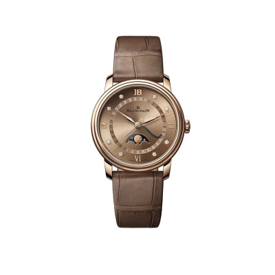 Blancpain Villeret Quantième Phases de Lune Montre Or Rouge 33,2 mm