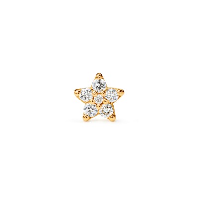 Ole Lynggaard Copenhagen Shooting Stars Large Stud Earring Yellow Gold and Diamonds