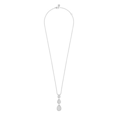Serpent Bohème 3 Motif Pendant in White Gold and Diamonds