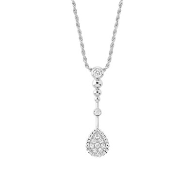 Serpent Bohème 3 Motif Pendant in White Gold and Diamonds