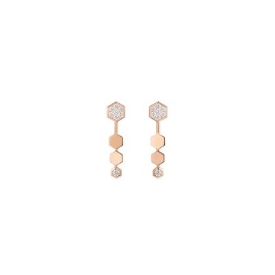 Bee de Chaumet Earrings in Rose Gold and Diamonds
