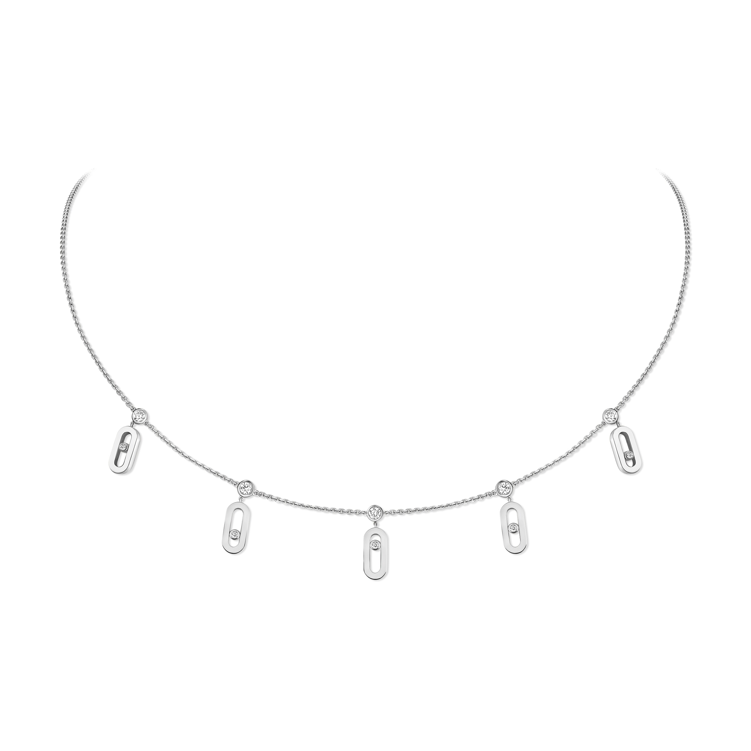 Collier choker Move Uno Messika en or blanc et diamant