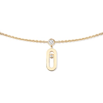 Move Uno Choker Necklace by Messika in Yellow Gold and Diamond