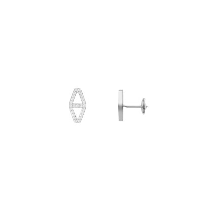 Maison Heavenly Celest PM Earring in White Gold and Diamonds