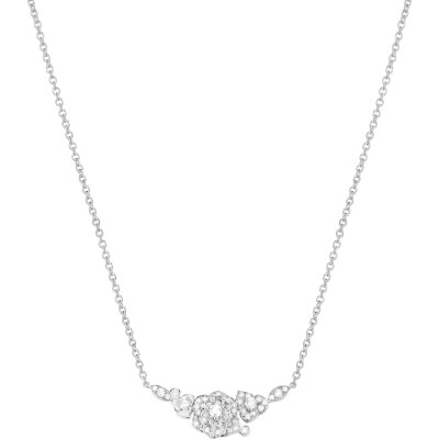 Piaget Rose Necklace in White Gold and Diamonds