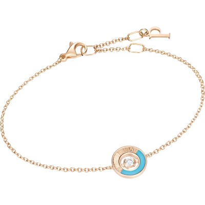 Piaget Possession Vibrant Palace Chain Bracelet in Rose Gold, Turquoise and Diamond