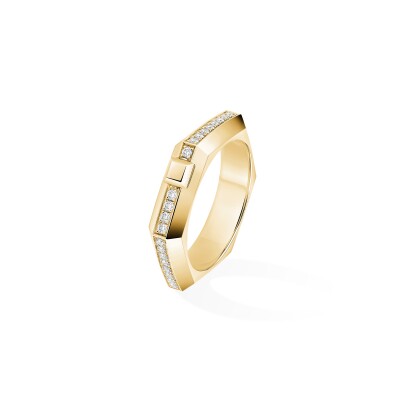 Messika Moderniste Ring in Yellow Gold and Diamonds
