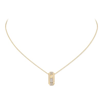 Messika Moderniste Pendant Necklace in Yellow Gold and Diamond