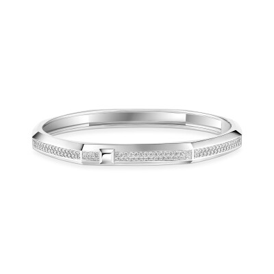 Messika Moderniste Pavé Bracelet in White Gold and Diamonds