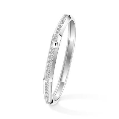 Messika Moderniste Pavé Bracelet in White Gold and Diamonds