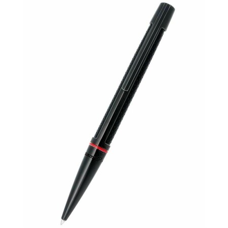 Stylo Bille S.T. Dupont, Edition Spéciale Mac Laren, cuir noir, finition noir