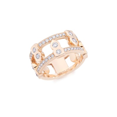 Bague Tinmel en or rose et diamants