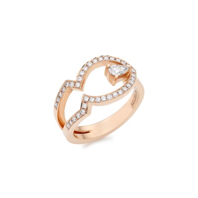 Bague Tinmel en or rose et diamants