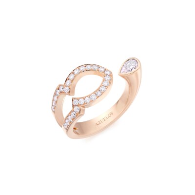 Bague Tinmel en or rose et diamants