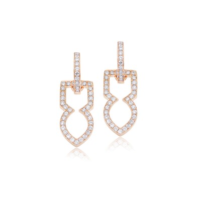 Boucles d'oreilles Tinmel en or rose et diamants