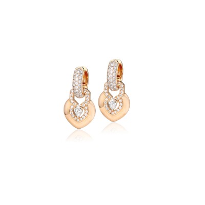 Boucles d'oreilles Tinmel en or rose et diamants