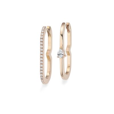 Boucles d'oreilles Tinmel en or rose et diamants