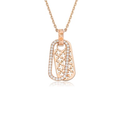 Collier Moucharabieh en or rose et diamants