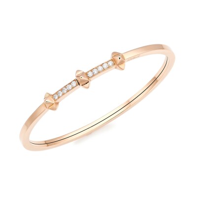 Kasbah bracelet, pink gold and diamonds