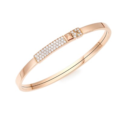 Kasbah bracelet, pink gold and diamonds