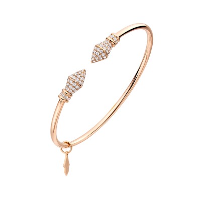 Tazzarine bracelet, pink gold and diamonds