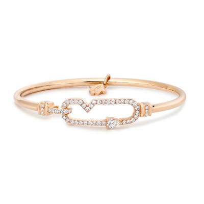 Bracelet Tinmel en or rose et diamants
