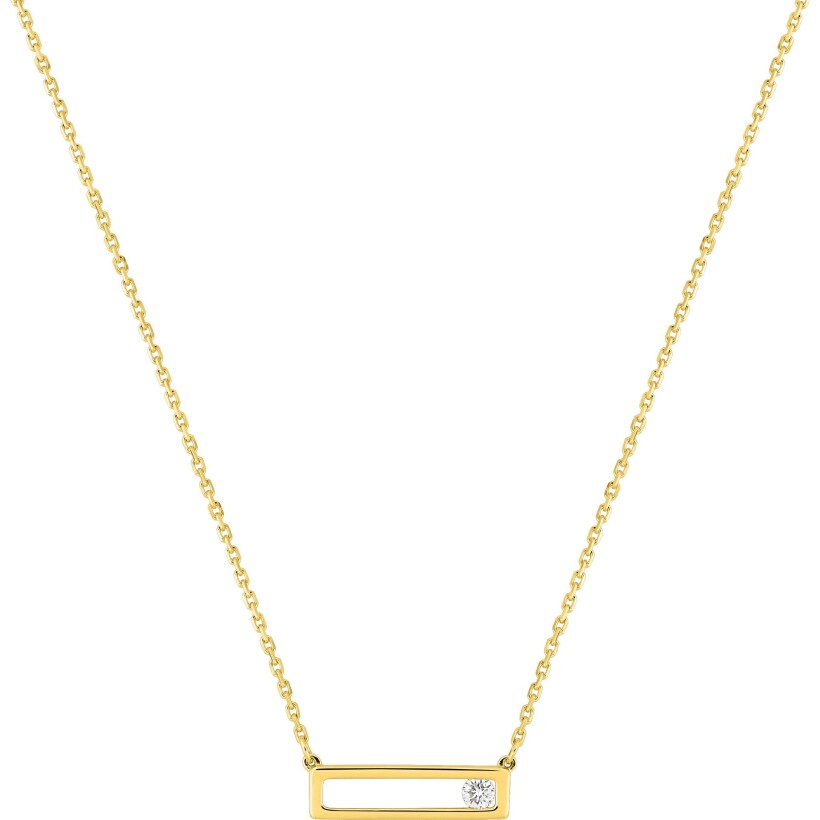 Collier en or jaune avec diamant