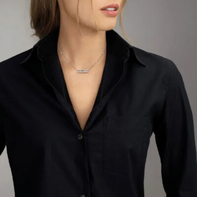 Collier Messika Baby Move Classique pavé en or blanc et diamants