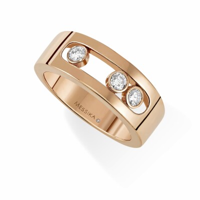 Bague Messika Move Joaillerie PM en or rose et diamants