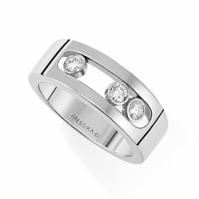 Bague Messika Move Joaillerie PM en or blanc et diamants