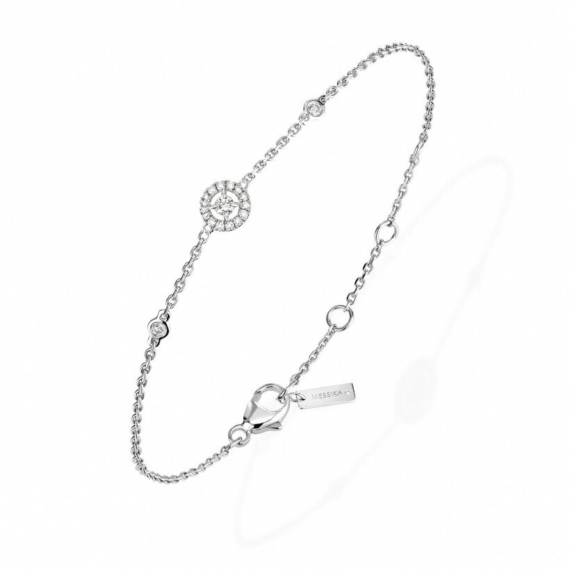 Bracelet Messika Joy XS en or blanc et diamants