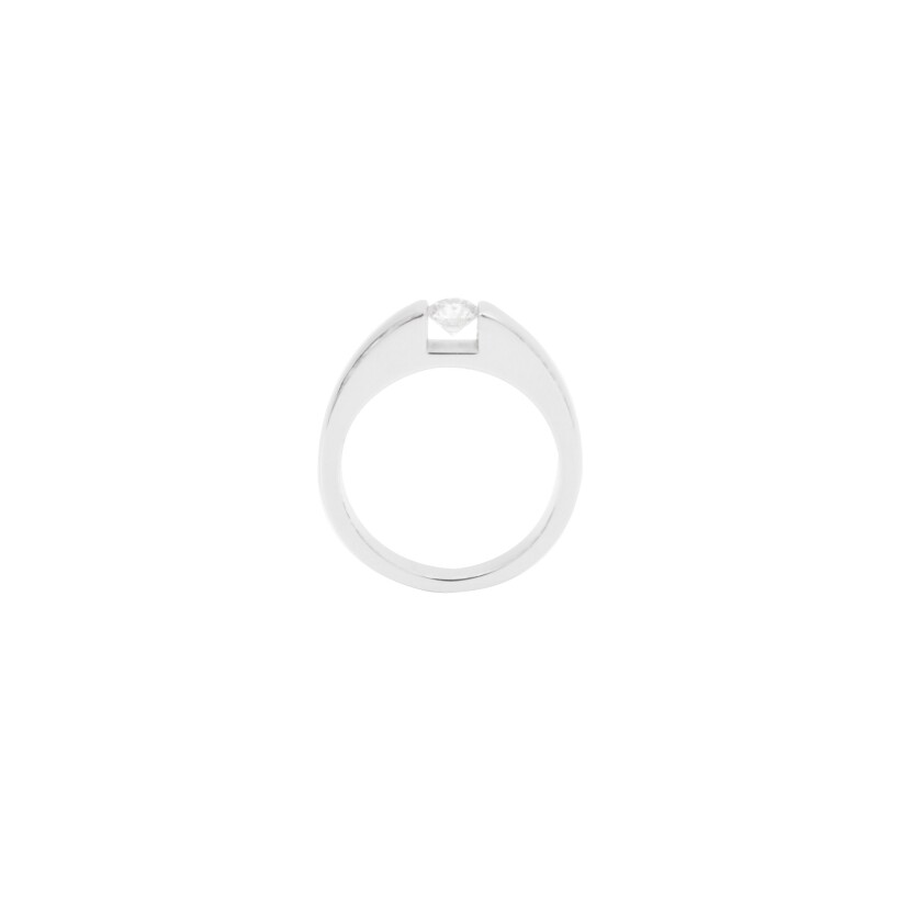 Solitaire diamant Union sur or blanc