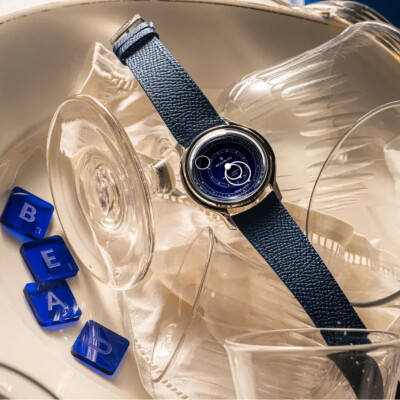 Montre BeauBleu Seconde Française 19.24  Bleu de minuit