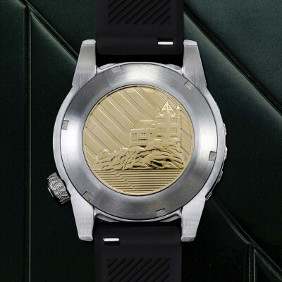 Montre March LA.B BELZA AUTOMATIQUE 40 MM - FOREST - Silicone Noir