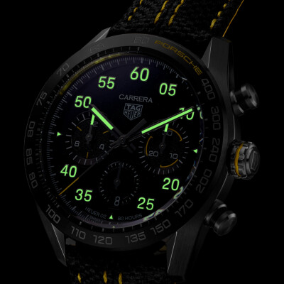 Montre TAG Heuer Carrera X Porsche Yellow Racing 44mm Édition Limitée
