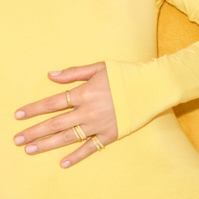 Bague Arthus Bertrand Ruban en or jaune, taille 54