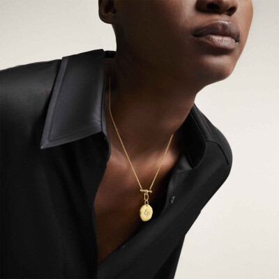 Médaille Arthus Bertrand Astro Lion en or jaune sablé