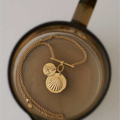 Collier trapèze Arthus Bertrand Comédie en vermeil, 50cm