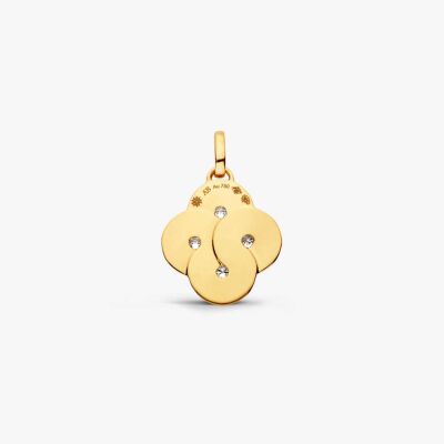 Pendentif Arthus Bertrand en or jaune et diamants
