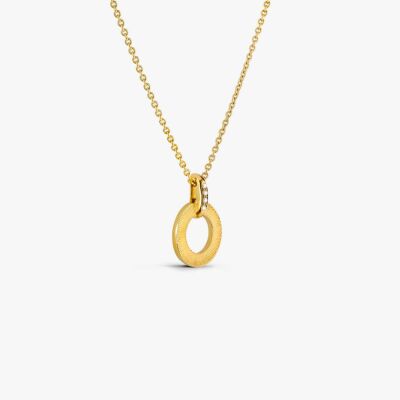 Pendentif Arthus Bertrand Ruban en or jaune et diamants