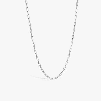 Chaine Arthus Bertrand en or blanc, 60 cm