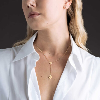 Collier cravate Arthus Bertrand Enlacé en or jaune et diamants, 50cm