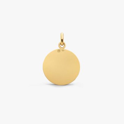 Médaille Arthus Bertrand Ange Espoir 18 mm F.  Mince or jaune sablé 