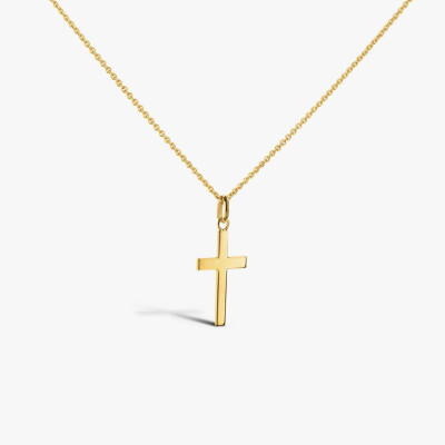 Pendentif Arthus Bertrand Croix Latine 20 mm or jaune